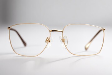 Beautiful glasses isolated on white background, glasses for reeding, ai generative