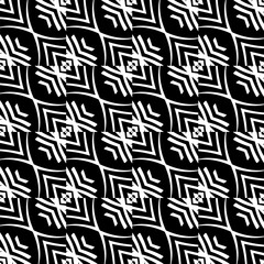 Background with abstract shapes. Black and white texture. Monochrome repeating pattern  for decor, fabric, cloth.