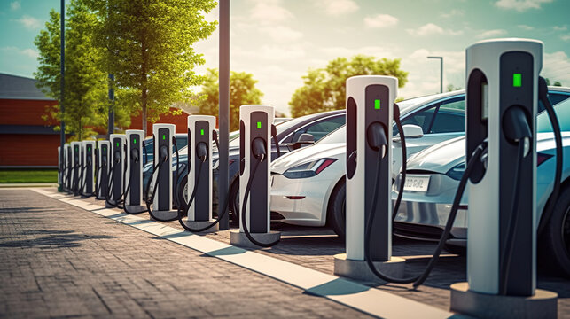 A Symphony of Electric Vehicles Fueling Up. Generative AI