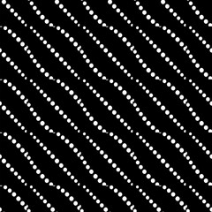 Background with abstract shapes. Black and white texture. Monochrome repeating pattern  for decor, fabric, cloth.