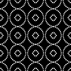 Background with abstract shapes. Black and white texture. Monochrome repeating pattern  for decor, fabric, cloth.
