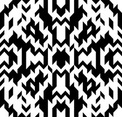 Background with abstract shapes. Black and white texture. Monochrome repeating pattern  for decor, fabric, cloth.