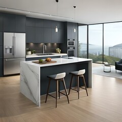 ai generated modern kitchen interior