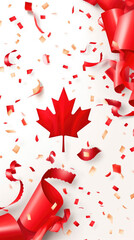 canada day background with maple leafs. happy canada day