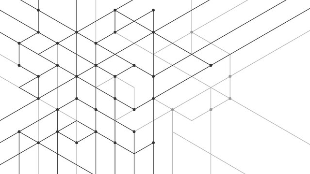 Abstract background consisting of set of hexagonal cells. Modern innovation communication technology business background. Background illustration vector.