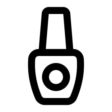 black nail polish bottle icon clip art preview