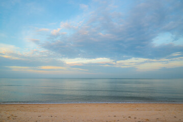 beach, sky, and sea