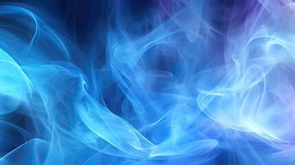 Abstract blue smoke mixed with purple smoke background which is generated by AI. Generative AI.  Generative AI illustration.