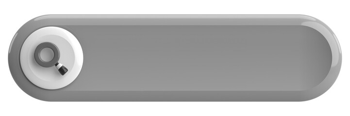Search field. Search bar. 3D illustration.