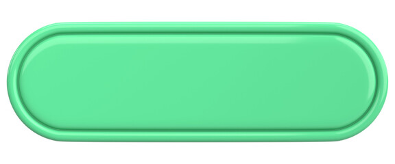 3D button. Empty button. 3D illustration.