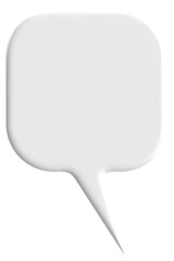 Speech bubble. Chat bubble. 3D illustration.