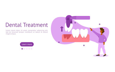 dental care illustration set. characters seen dentist solved the problem by removing wisdom teeth. wisdom teeth solution concept. vector illustration.