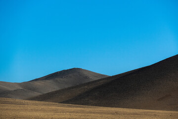 Landscape of the mountains in Mongolia