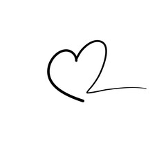 Squiggly Line Heart Element