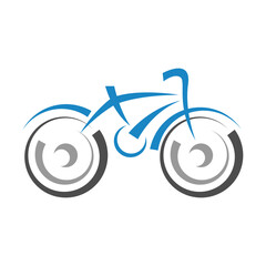 Bicycle logo icon design