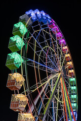 A big colorful ferris wheel