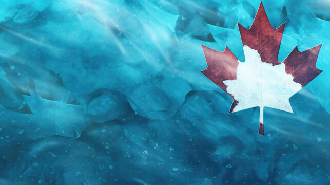 canada day background with maple leafs. happy canada day