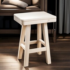 Taburete de madera 