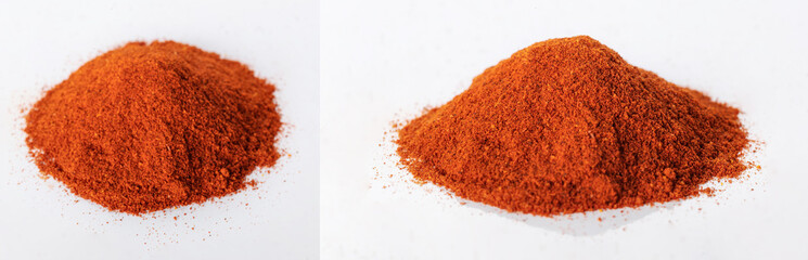 Paprika hill on a white background