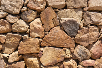 smooth wall of sandstones