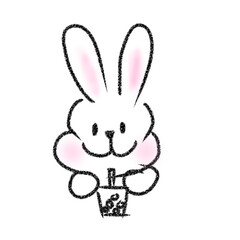 bunny with a heart
