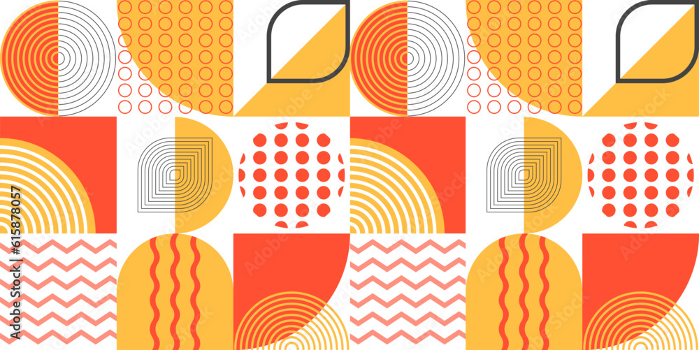 Poster geometric pattern. seamless print. vector geometric pattern.
