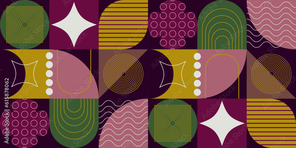 Poster geometric pattern. seamless print. vector geometric pattern.