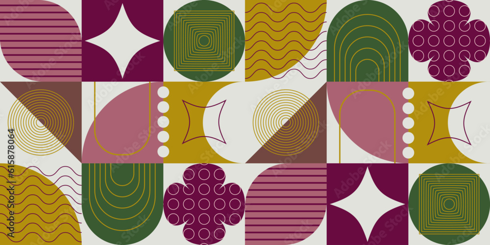 Aufkleber geometric pattern. seamless print. vector geometric pattern.