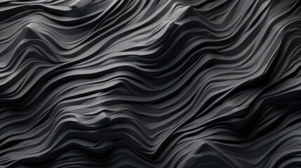 Obraz premium Graphite Depths: A Captivating Journey into Dark Textured Terrain. Generative AI