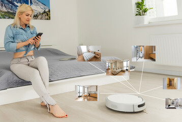 smart home application on robot vacuum cleaning