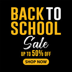 Back to school sale design with chalkboard and typography letter.