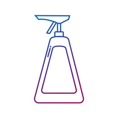 gradient Spray bottle vector icon. Cleaning, disinfection, cleaning.