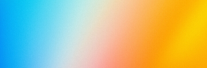 Blue orange gradient background noise texture grainy colors wide banner design