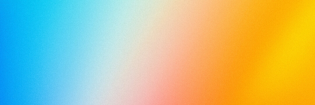 Blue orange gradient background noise texture grainy colors wide banner design