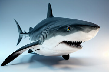 Great white shark. Generative AI