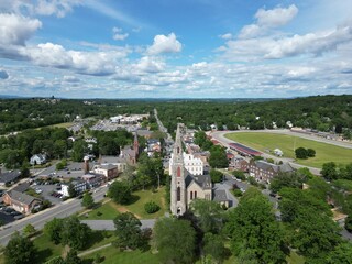 Aerial view of Goshen, New York