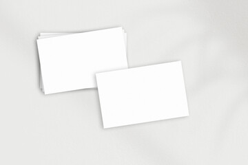 collage template of business card or sheets of paper, on a light gray background