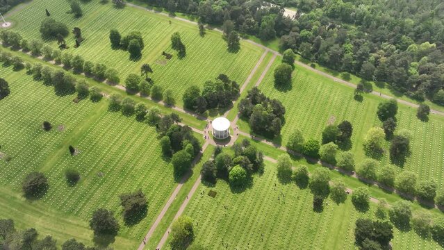 The american war cemetery in Normandy, France
