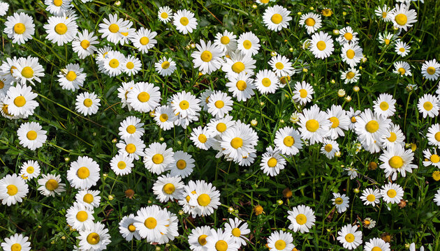 Blooming Beauties: White Daisies in a Summer Meadow, Embracing the Essence of Nature | AI-Generated Floral Delight