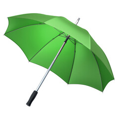 3d render Green umbrella (clipping path)