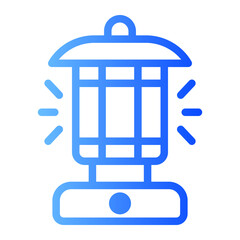 camping gradient icon