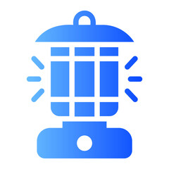 camping gradient icon