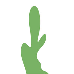 Obraz premium Abstract Green Cactus Shape