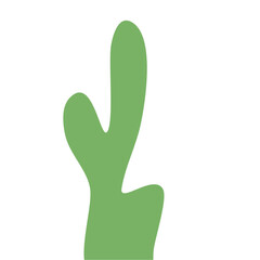 Obraz premium Abstract Green Cactus Shape
