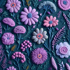Möbelaufkleber seamless floral pattern © PauloPerez