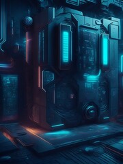 Obraz premium Future Time Machine