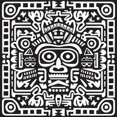 Mayan pattern, mayan texture, mayan background, mayan symbols