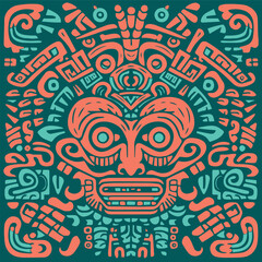 Mayan pattern, mayan texture, mayan background, mayan symbols