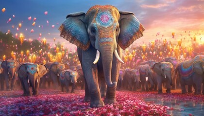 Beautiful elephant illustration
