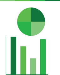 set of graphs, charts and bars suitable for analytics ready to use in reports and others